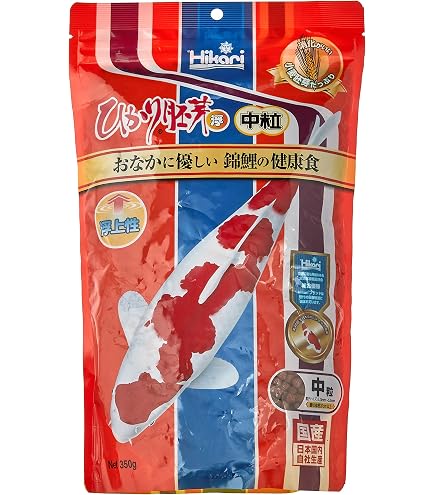 Amazon.co.jp: Hikari (ヒカリ) ひかり色揚 錦鯉の餌 浮上性 小粒 国産